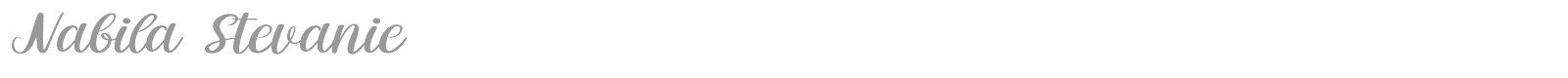 Nabila Stevanie font preview